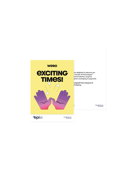 Card - Wero ("exciting times!")